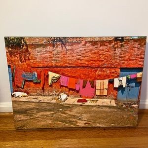 CLOTHES LINE – Varanasi, India - photo on canvas